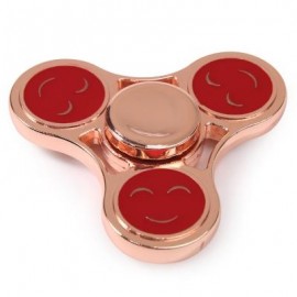image of TRIANGLE SMILING FACE METAL FIDGET SPINNER GYRO (RED) 7*7*1.5CM